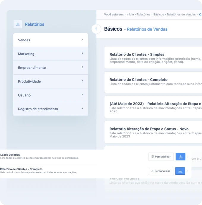 Relatórios em Excel prontos para análise